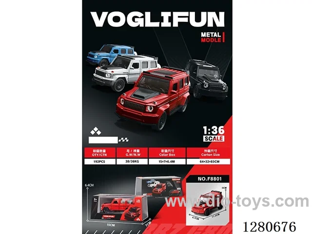 Mercedes-Benz G800 Pull Back Die-Cast Car 1:36