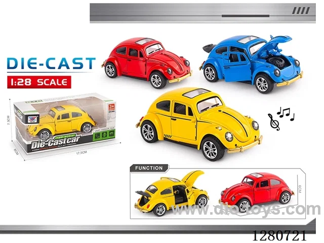 1:28 pull back alloy car W L/M included battery