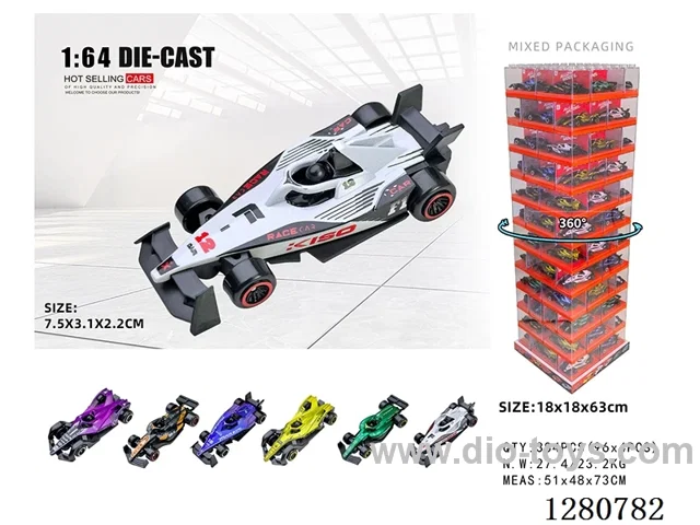 1:64 free wheel alloy car