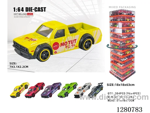 1:64 free wheel alloy car