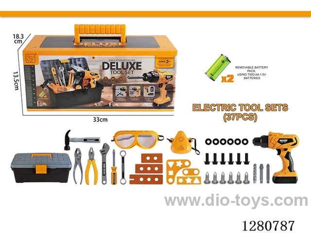 B/O Tool Case Set (37 PCS)not included battery