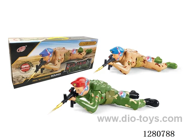 Electric Crawling Soldier (with lights on the body)