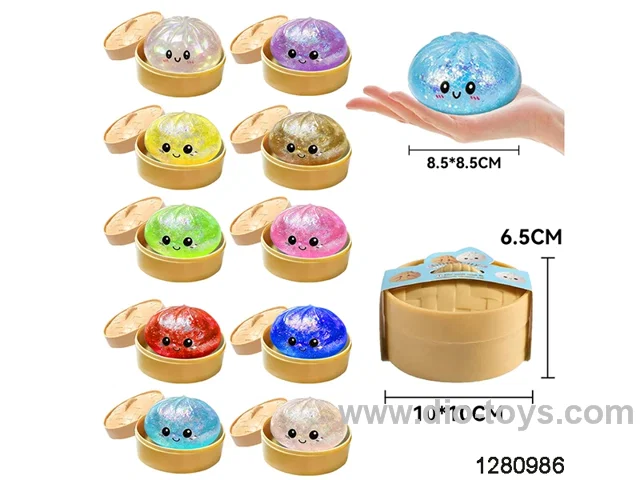 8.5cm maltose squeeze dumpling toys in paper card