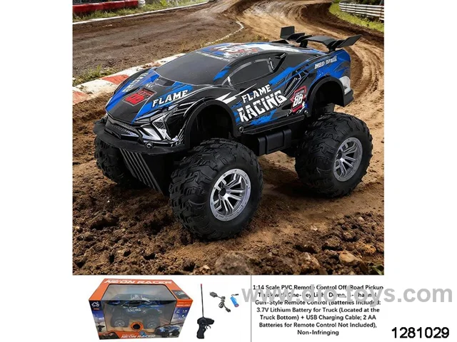 1:14 PVC shell 4CH remote off road car include battery