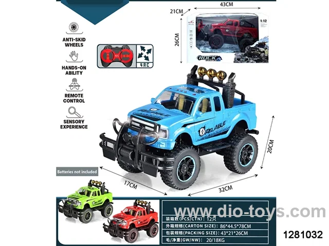 1:12 remote control off-road car include battery