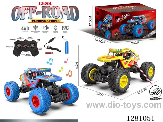 1:16 4WD RC alloy car W L/M included battery