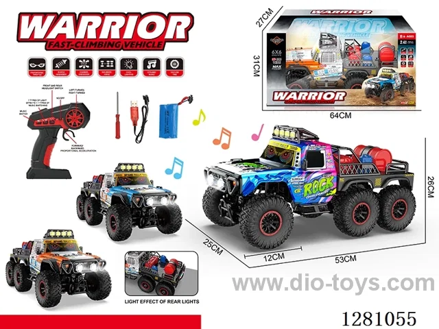 1:8 6WD rc car W L/M included battery
