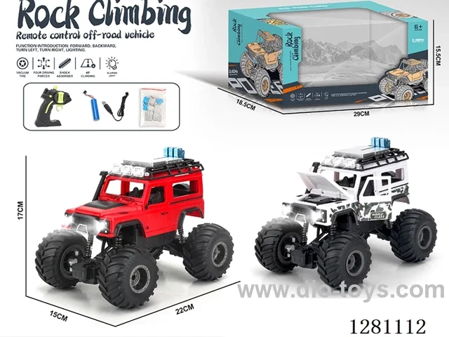 1:18 2.4G 4ch rc car with llight included battery