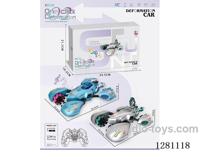 1:12 Transforming rc car W L/M included battery