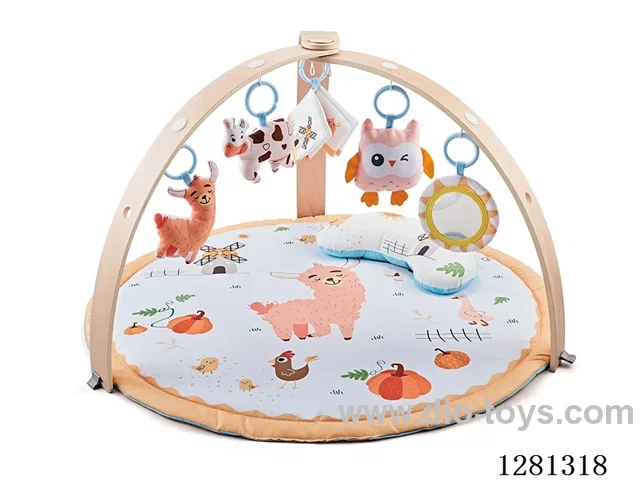 Wooden Frame Ranch Play Mat / Exercise Mat