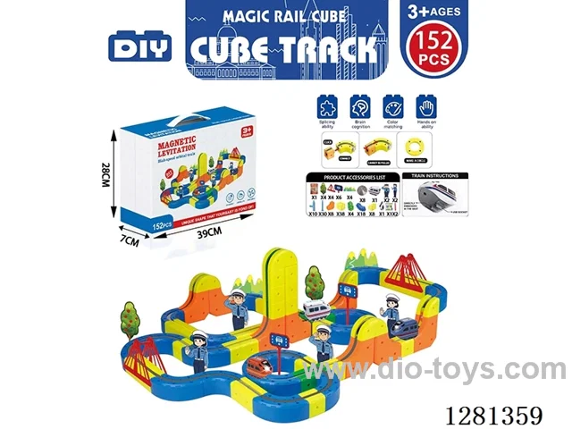 Magnetic Building Block Track