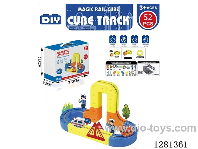 Magnetic Building Block Track