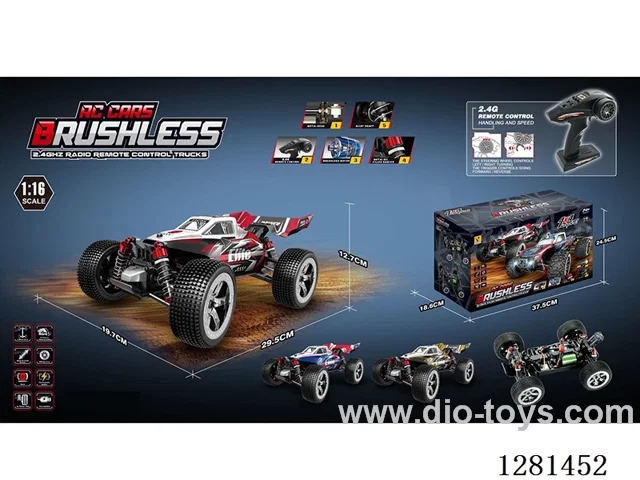 1:16 Scale High-Speed Car with 2840 Brushless Motor (Battery Included)