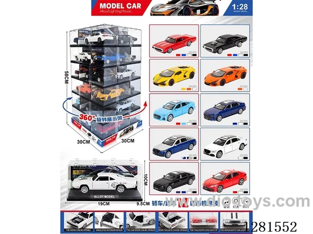 1:28 pull back alloy car