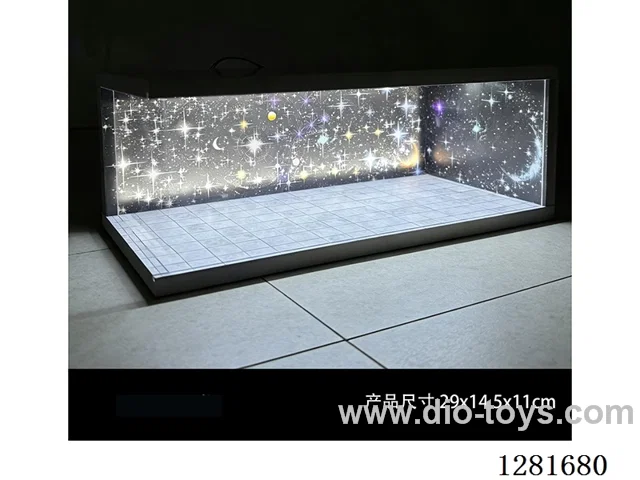 1:64 Model Garage Scene Parking Lot - Starry Sky Edition (Assembly Kit)