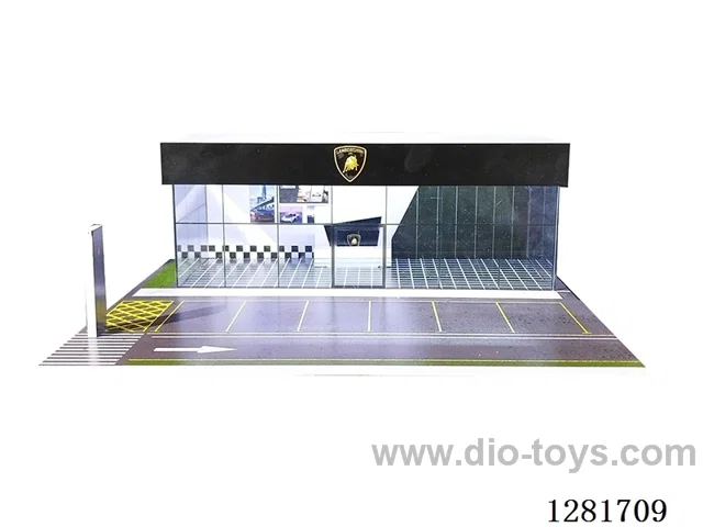 1:64 Lamborghini Showroom Model Car Garage Scene