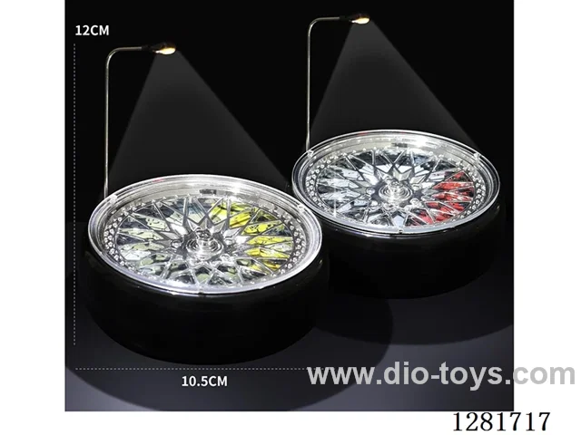 1/64 Car Model Rotating Display Stand Set (with street lights, optional red/yellow brake calipers, rechargeable version)