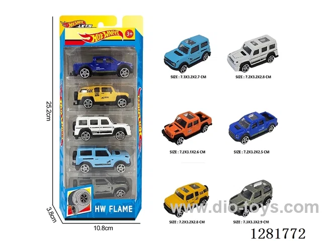 1:64 free wheel alloy car