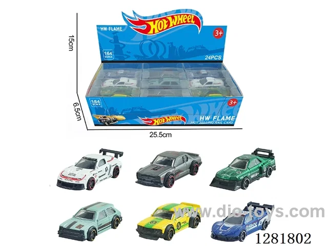 1:64 free wheel alloy car 24PCS