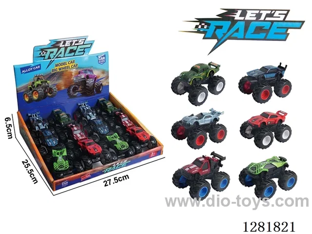 1:64 inertia alloy car 12PCS