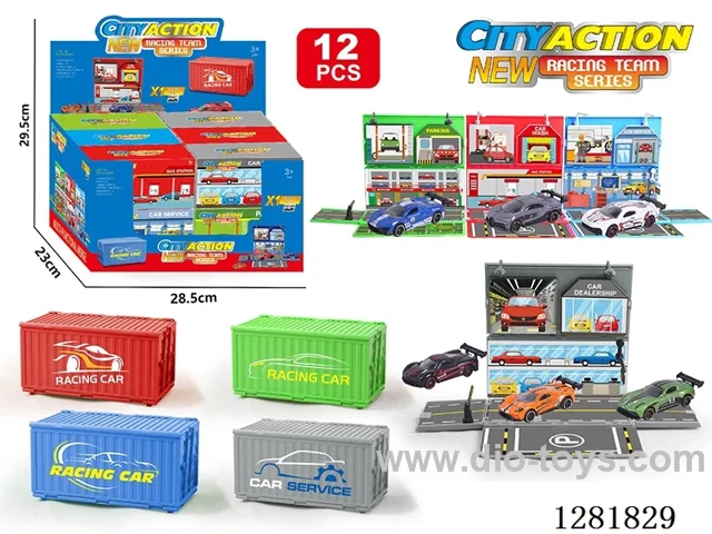 1:64 free wheel alloy car 12PCS