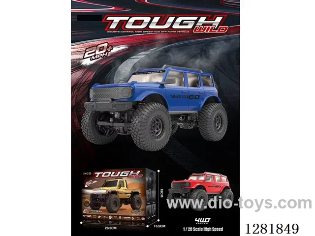 1:20 2.4G Full-Scale Rock Crawler with Lights included battery