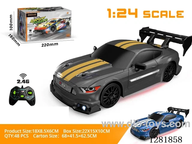 1:24 Drift Racing Car with Lights (2.4 GHz - Battery Not Included) Blue/White