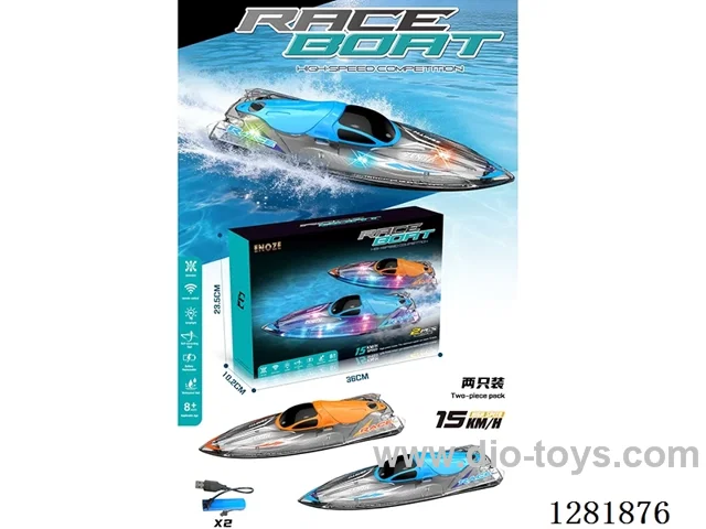 RC Speedboat 2-Pack 2.4G (Battery Included)