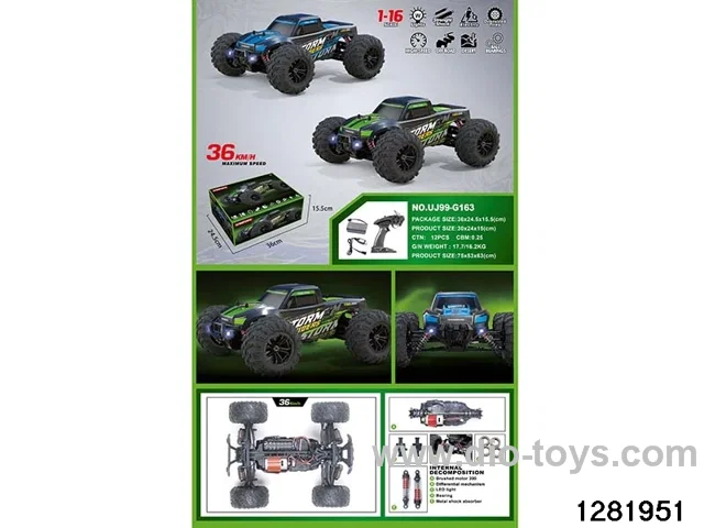 1:16 4WD High-Speed Remote Control Car (Battery Included)