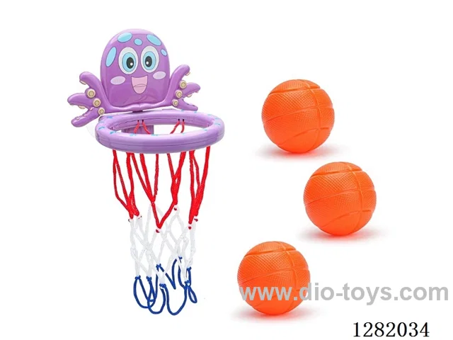 Bathroom Basketball Set (Includes 3 Balls)