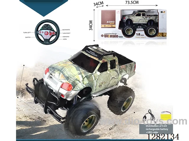 1:8 4ch 27MHz RC car with light included battery