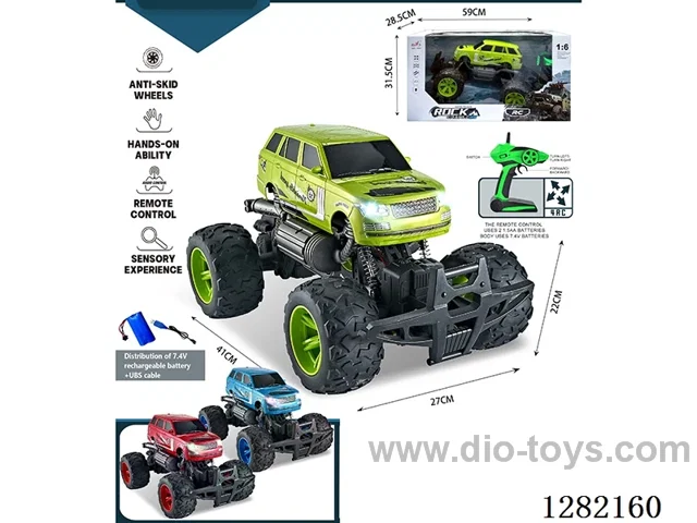 1:6 4ch 2.4G RC car with light/spray included battery