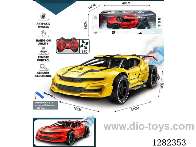 1:14 4ch 27MHz RC car with light/spray included battery