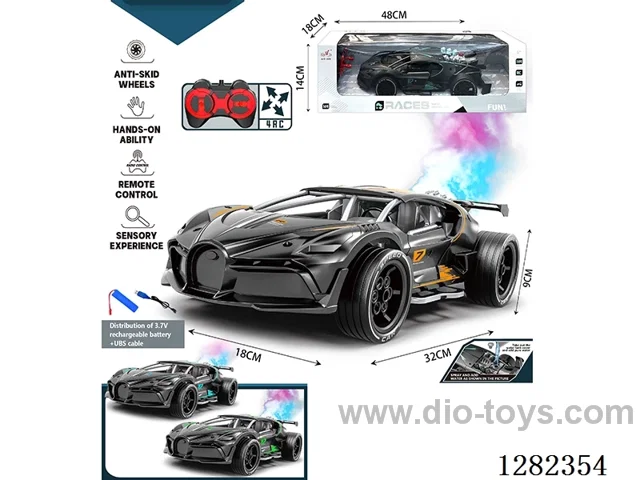 1:14 4ch 27MHz RC car with light/spray included battery