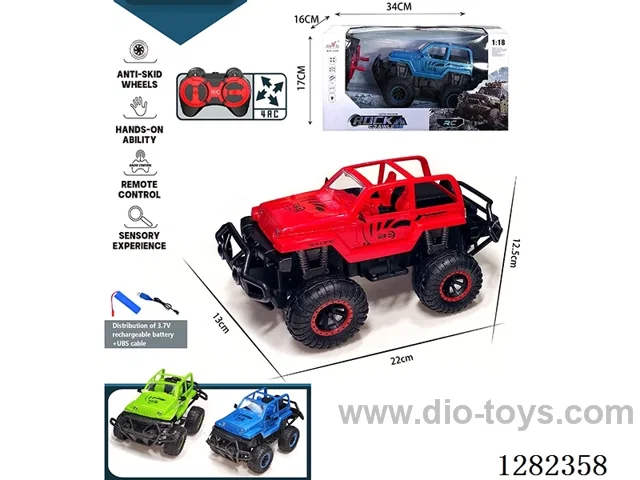 1:16 4ch 27MHz RC car included battery