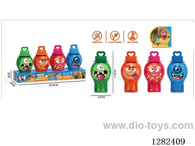 Monster Non-Spill Bubble Bottle 30ML (4-PCS)