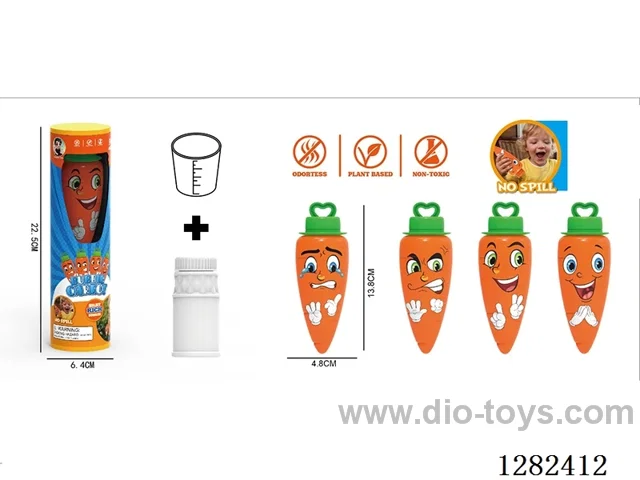 Carrot Non-Spill Bubble Bottle 60ML