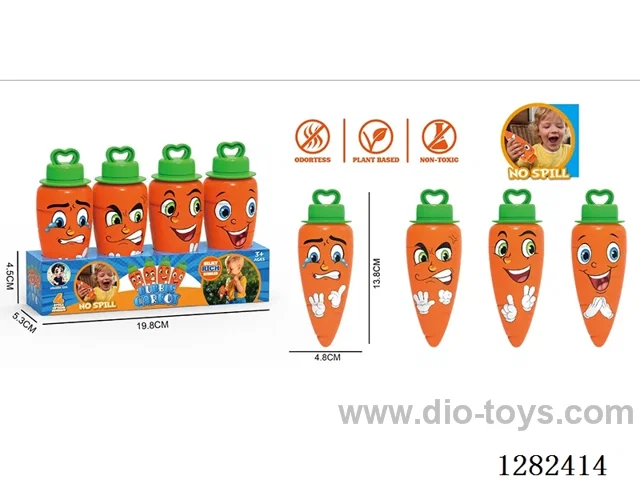Carrot Non-Spill Bubble Bottle 30ML*4
