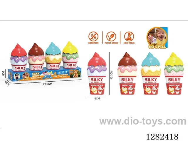 Ice Cream Non-Spill Bubble Bottle 30ML*4