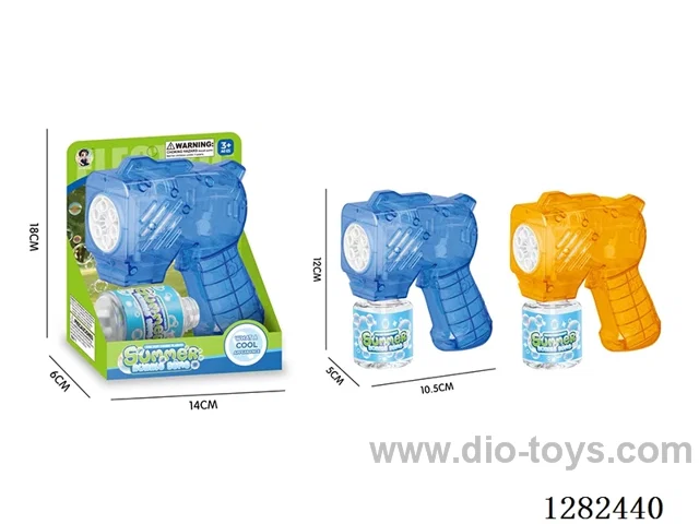 6-Hole Electric LED Small Multi-Hole Bubble Gun 70ML (Battery Not Included)