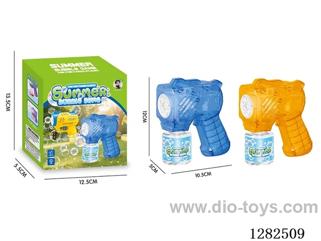 Electric Light-Up Small Multi-Hole Bubble Gun 70ML (Batteries Not Included)