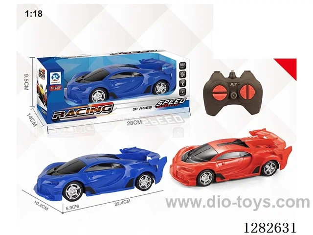 1:18 4ch rc car with light not included battery