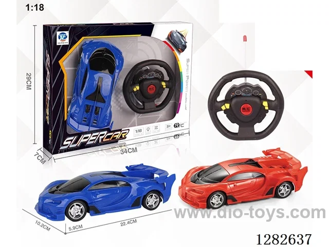 1:18 4ch rc car with light not included battery