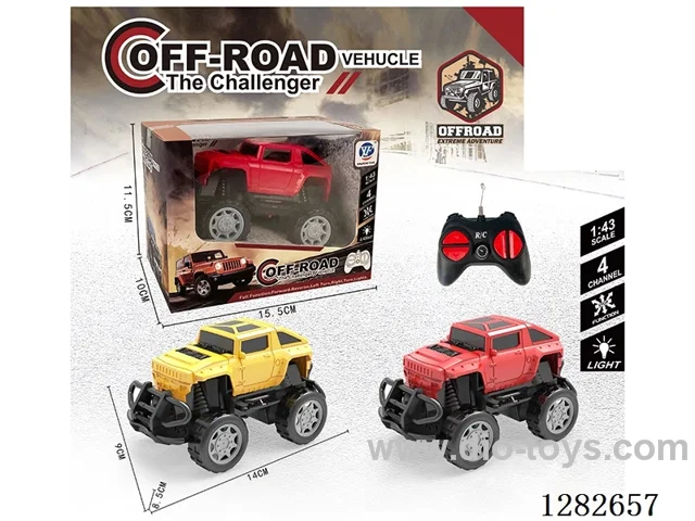 1:43 4ch rc car with light not included battery