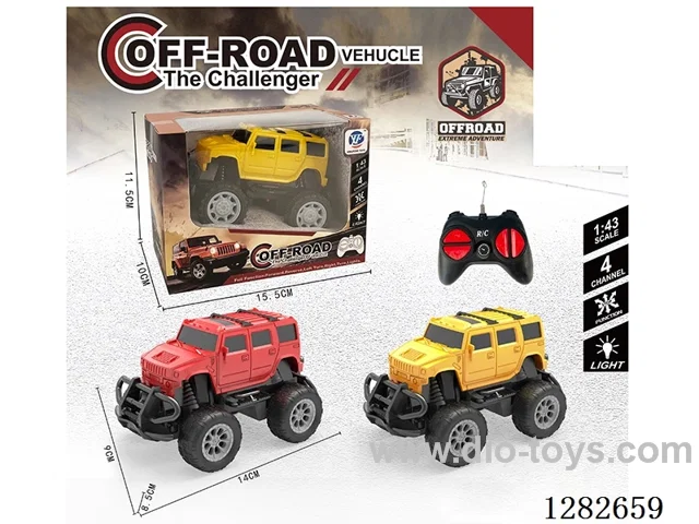1:43 4ch rc car with light not included battery