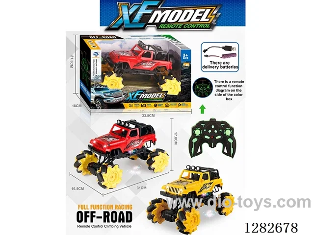 1:12 2.4G 9ch rc car with light included battery
