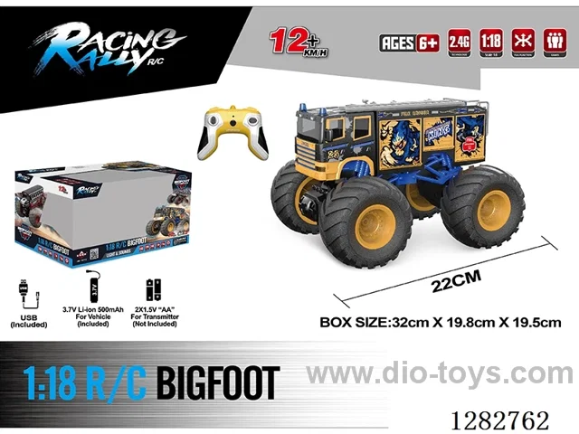 1:18 RC car W L/M included battery