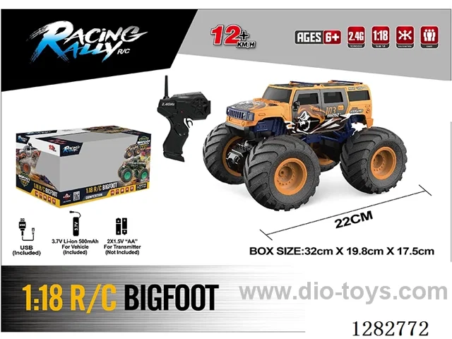 1:18 RC car included battery