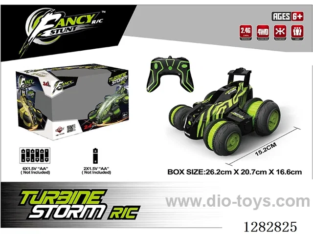 Sideways RC stunt car (battery not included)