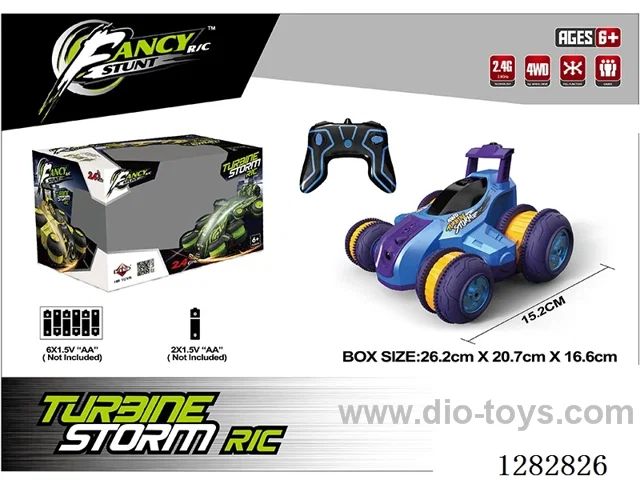 Sideways RC stunt car (battery not included)